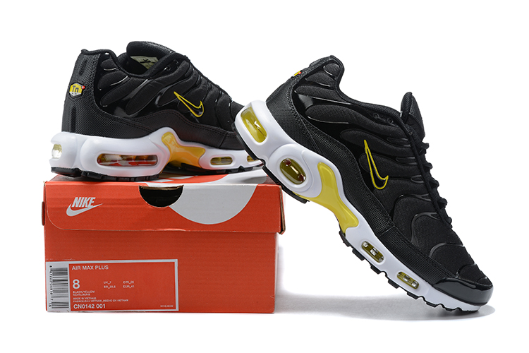 2021 Nike Air Max Plus LX Black Yellow White Running Shoes - Click Image to Close